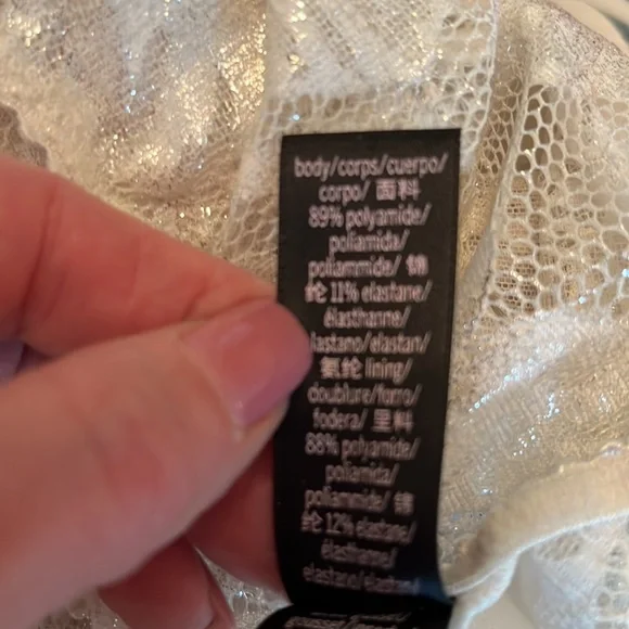 Victoria’s Secret Shimmery Floral Bodysuit - Picture 6 of 6